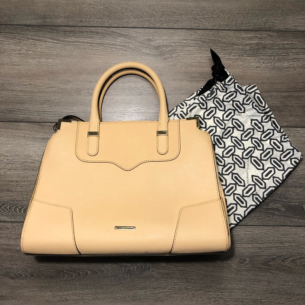 Rebecca Minkoff amorous satchel in natural